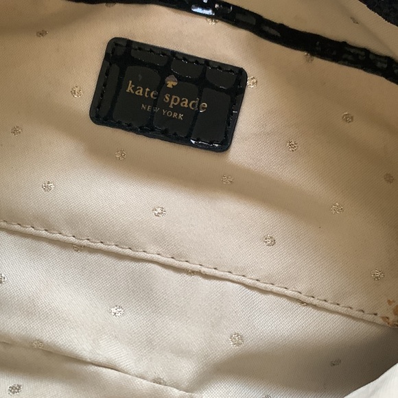 Kate Spade black clutch crossbody with chain new - Picture 3 of 6